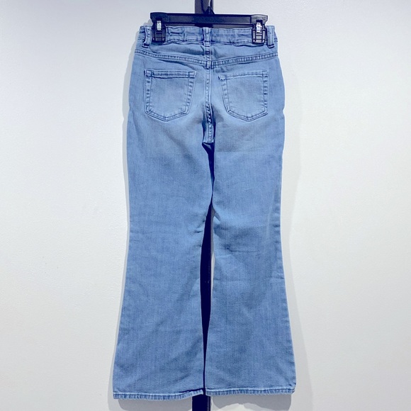 Cat & Jack Flare Super Stretch Heart Designed Pockets Girls Blue Jeans Size 10 ! - Picture 4 of 12